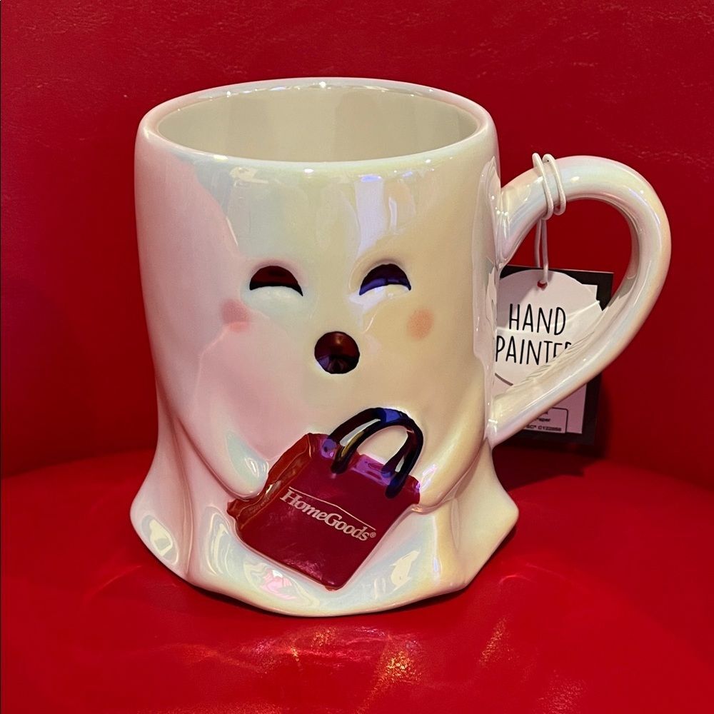 Ghost Mug - White Ceramic Coffee Cup
